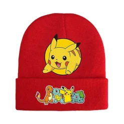 Pkm.store Pokemon Mützen & Caps-Pokemon Mützen Im Roten Winter Look - Viele Motive