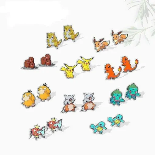Pkm.store Pokemon Schmuck-Pokemon Ohrringe - Ohrstecker (10 Motive)