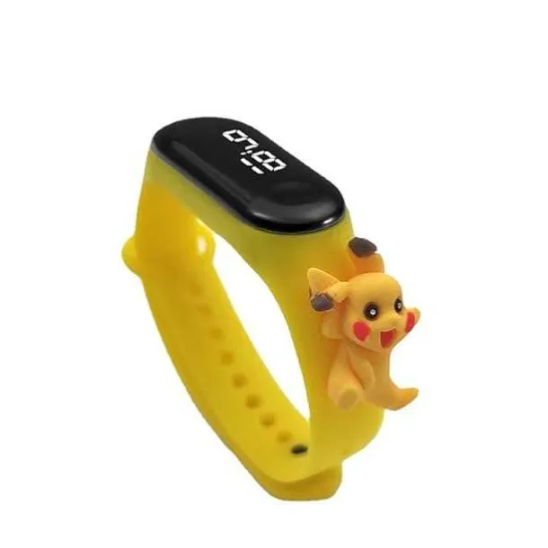 Pkm.store Sonstiges Merchandise-Pokemon Pikachu Armband Mit Digital Uhr Fur Kinder
