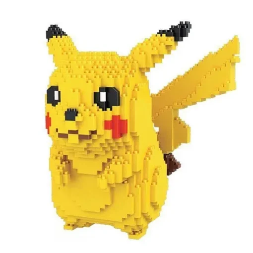 Pkm.store Pokemon Bausteine-Pokemon Pikachu Baustein Magic Blocks, 1650 Teile