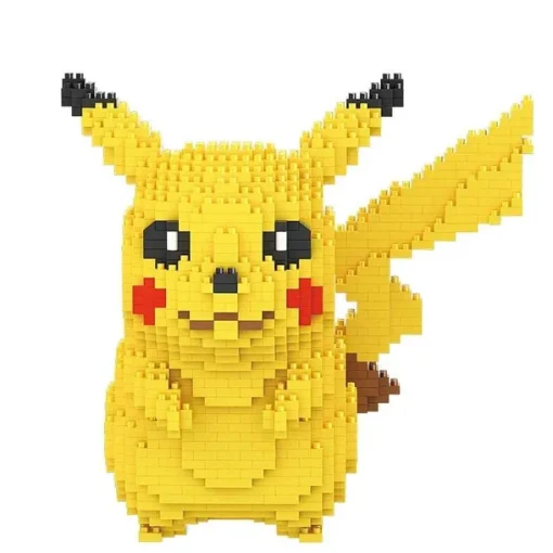 Pkm.store Pokemon Bausteine-Pokemon Pikachu Baustein Magic Blocks, 1650 Teile