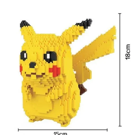 Pkm.store Pokemon Bausteine-Pokemon Pikachu Baustein Magic Blocks, 1650 Teile