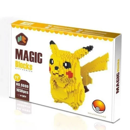 Pkm.store Pokemon Bausteine-Pokemon Pikachu Baustein Magic Blocks, 1650 Teile