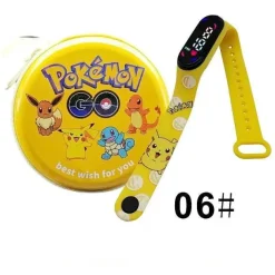 Pkm.store Sonstiges Merchandise-Pokemon Pikachu Digital Uhr Mit Geschenkbox Fur Kinder