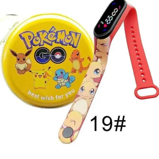 Pkm.store Sonstiges Merchandise-Pokemon Pikachu Digital Uhr Mit Geschenkbox Fur Kinder