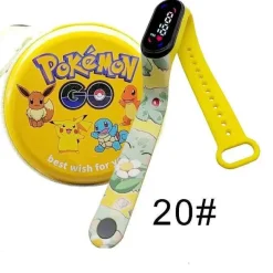 Pkm.store Sonstiges Merchandise-Pokemon Pikachu Digital Uhr Mit Geschenkbox Fur Kinder