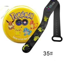 Pkm.store Sonstiges Merchandise-Pokemon Pikachu Digital Uhr Mit Geschenkbox Fur Kinder