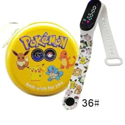 Pkm.store Sonstiges Merchandise-Pokemon Pikachu Digital Uhr Mit Geschenkbox Fur Kinder