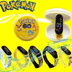 Pkm.store Sonstiges Merchandise-Pokemon Pikachu Digital Uhr Mit Geschenkbox Fur Kinder