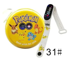 Pkm.store Sonstiges Merchandise-Pokemon Pikachu Digital Uhr Mit Geschenkbox Fur Kinder