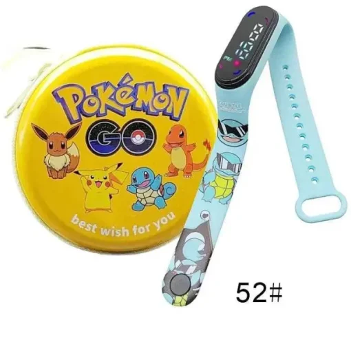 Pkm.store Sonstiges Merchandise-Pokemon Pikachu Digital Uhr Mit Geschenkbox Fur Kinder