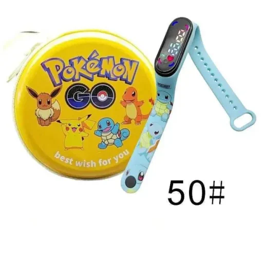 Pkm.store Sonstiges Merchandise-Pokemon Pikachu Digital Uhr Mit Geschenkbox Fur Kinder