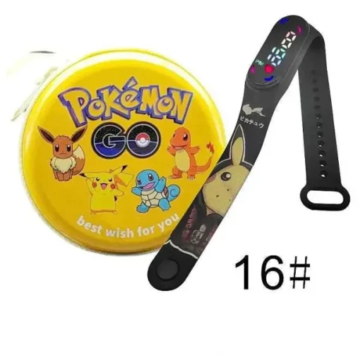 Pkm.store Sonstiges Merchandise-Pokemon Pikachu Digital Uhr Mit Geschenkbox Fur Kinder