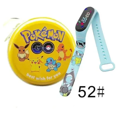 Pkm.store Sonstiges Merchandise-Pokemon Pikachu Digital Uhr Mit Geschenkbox Fur Kinder