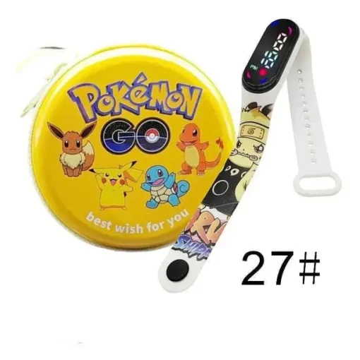 Pkm.store Sonstiges Merchandise-Pokemon Pikachu Digital Uhr Mit Geschenkbox Fur Kinder