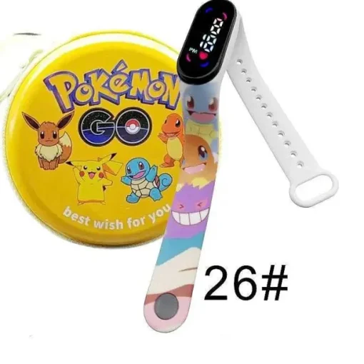 Pkm.store Sonstiges Merchandise-Pokemon Pikachu Digital Uhr Mit Geschenkbox Fur Kinder