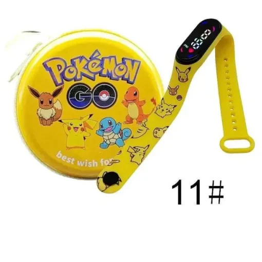 Pkm.store Sonstiges Merchandise-Pokemon Pikachu Digital Uhr Mit Geschenkbox Fur Kinder