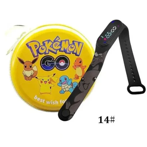 Pkm.store Sonstiges Merchandise-Pokemon Pikachu Digital Uhr Mit Geschenkbox Fur Kinder