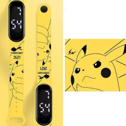 Pkm.store Sonstiges Merchandise-Pokemon Pikachu Elektronische Armbanduhr Mit Digital Anzeige