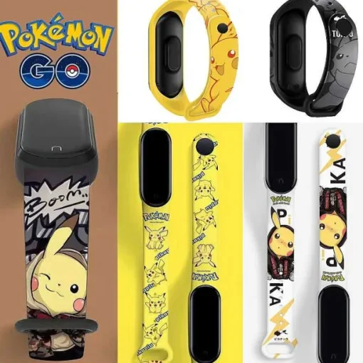 Pkm.store Sonstiges Merchandise-Pokemon Pikachu Elektronische Armbanduhr Mit Digital Anzeige