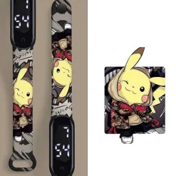 Pkm.store Sonstiges Merchandise-Pokemon Pikachu Elektronische Armbanduhr Mit Digital Anzeige