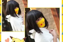 Pkm.store Sommer-Pokemon Pikachu Gesichtsmaske / Cosplay Baumwolle