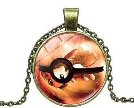 Pkm.store Pokemon Schmuck-Pokemon Pikachu Halskette Mit Anhanger (Viele Motive)