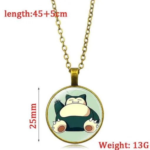Pkm.store Pokemon Schmuck-Pokemon Pikachu Halskette Mit Anhanger (Viele Motive)