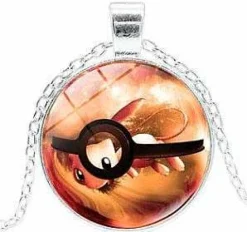 Pkm.store Pokemon Schmuck-Pokemon Pikachu Halskette Mit Anhanger (Viele Motive)