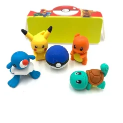 Pkm.store Sonstiges Merchandise-Pokemon Pikachu 3In1 Radiergummi Set (Zufallige Auswahl)