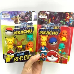 Pkm.store Sonstiges Merchandise-Pokemon Pikachu 3In1 Radiergummi Set (Zufallige Auswahl)
