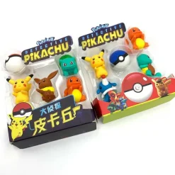 Pkm.store Sonstiges Merchandise-Pokemon Pikachu 3In1 Radiergummi Set (Zufallige Auswahl)