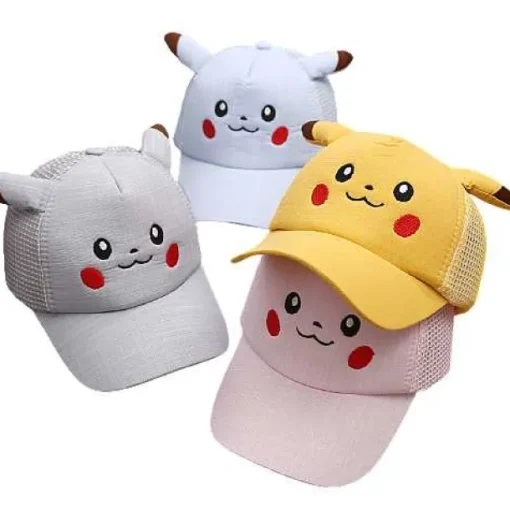 Pkm.store Pokemon Mützen & Caps-Pokemon Pikachu Kinder Mützen Baseball Cap (4-8 Jahre)