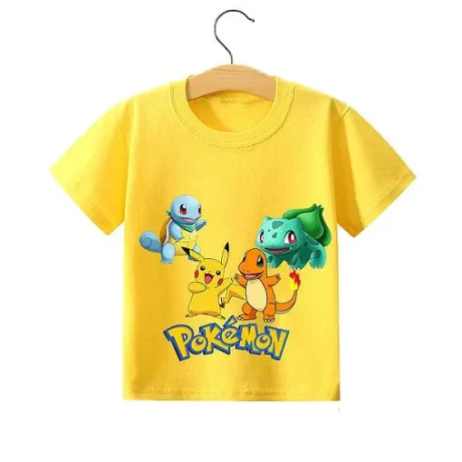 Pkm.store Sommer-Pokemon Pikachu Kinder Sommer T-Shirts In Vielen Motiven Und Grosen