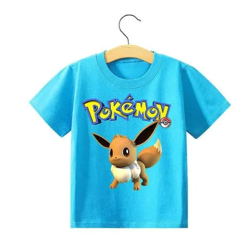 Pkm.store Sommer-Pokemon Pikachu Kinder Sommer T-Shirts In Vielen Motiven Und Grosen