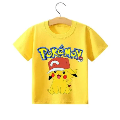 Pkm.store Sommer-Pokemon Pikachu Kinder Sommer T-Shirts In Vielen Motiven Und Grosen