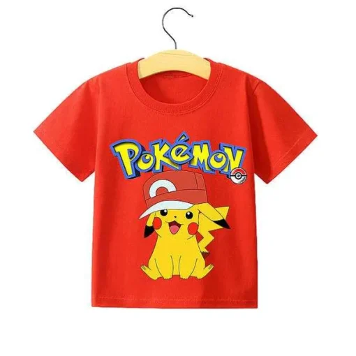 Pkm.store Sommer-Pokemon Pikachu Kinder Sommer T-Shirts In Vielen Motiven Und Grosen