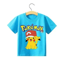 Pkm.store Sommer-Pokemon Pikachu Kinder Sommer T-Shirts In Vielen Motiven Und Grosen