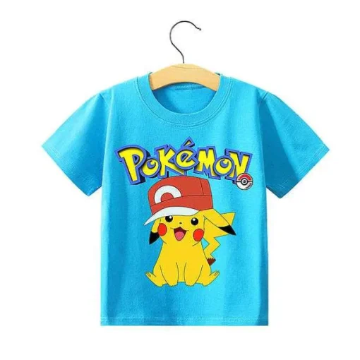 Pkm.store Sommer-Pokemon Pikachu Kinder Sommer T-Shirts In Vielen Motiven Und Grosen