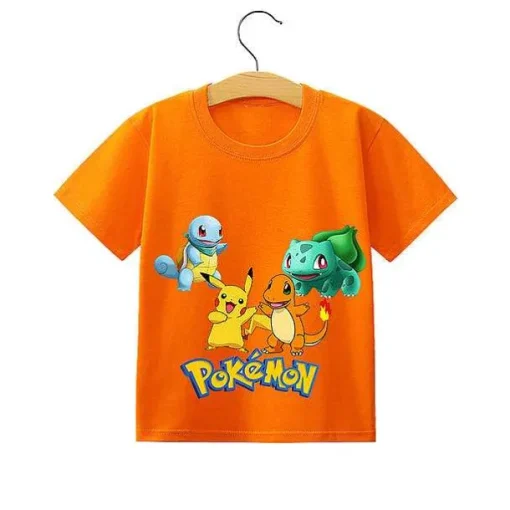 Pkm.store Sommer-Pokemon Pikachu Kinder Sommer T-Shirts In Vielen Motiven Und Grosen