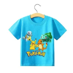 Pkm.store Sommer-Pokemon Pikachu Kinder Sommer T-Shirts In Vielen Motiven Und Grosen