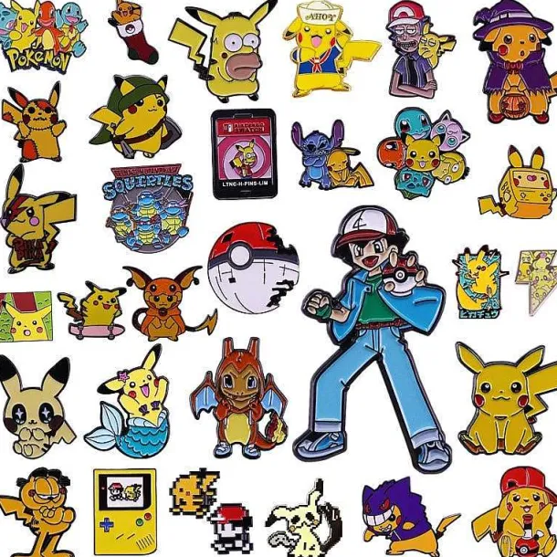 Pkm.store Sonstiges Merchandise-Pokemon Pins - Anstecker (9 Motive)