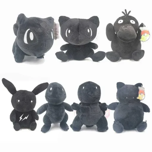 Pkm.store Pokemon Kuscheltiere-Pokemon Pluschfiguren Schwarze Edition