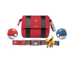 Pkm.store Pokemon Spielzeug-Pokemon Poke Ball Gurtel Mit 2X Pokeball Und 1X Figur