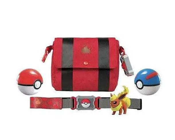 Pkm.store Pokemon Spielzeug-Pokemon Poke Ball Gurtel Mit 2X Pokeball Und 1X Figur