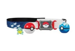 Pkm.store Pokemon Spielzeug-Pokemon Poke Ball Gurtel Mit 2X Pokeball Und 1X Figur