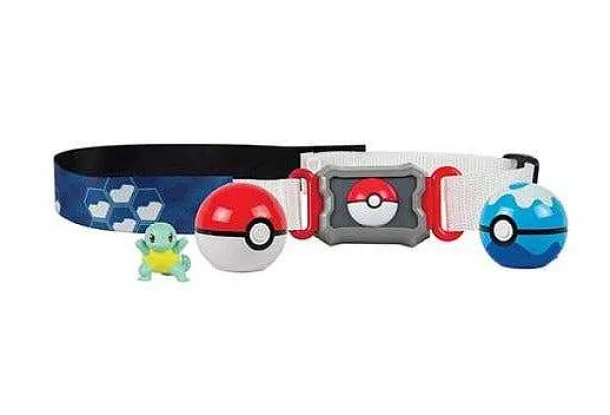 Pkm.store Pokemon Spielzeug-Pokemon Poke Ball Gurtel Mit 2X Pokeball Und 1X Figur