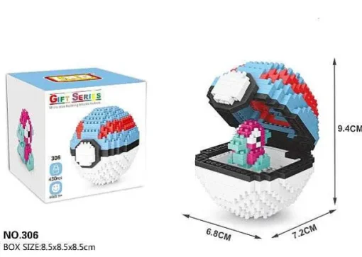 Pkm.store Pokemon Figuren-Pokemon Pokeball / Pokebälle Baustein Set