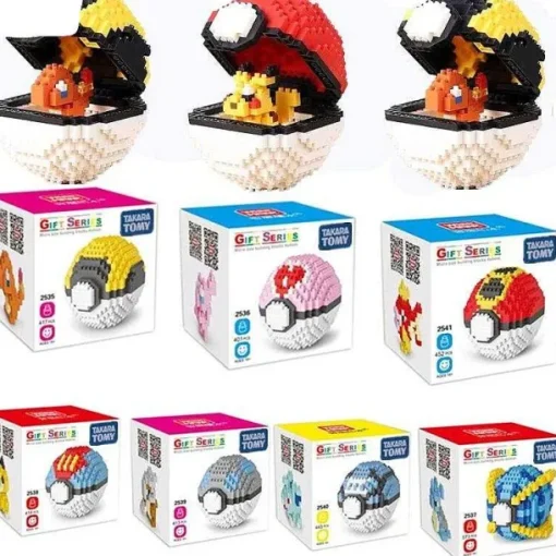 Pkm.store Pokemon Figuren-Pokemon Pokeball / Pokebälle Baustein Set