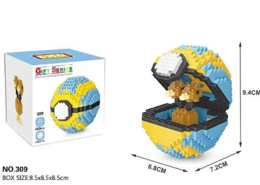 Pkm.store Pokemon Figuren-Pokemon Pokeball / Pokebälle Baustein Set